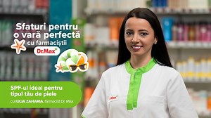 ☀️ Sfaturi pentru o vară perfectă cu farmaciștii Dr. Max ☀️ În primul episod al seriei, Iulia îți va spune ce tip de SPF ți se potrivește în funcție de tipul de ten. Dacă ai vreo întrebare, scrie-ne în comentarii! #DrMaxFarmacie #vară #GrijaDrMax #DrMaxVară #SPF #SfatulFarmacistului | Dr. Max Farmacie