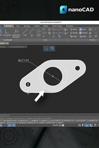 Parametric Modeling di nanoCAD - #tutorial #parametricdesign #3dmodeling #3ddesign #nanocad