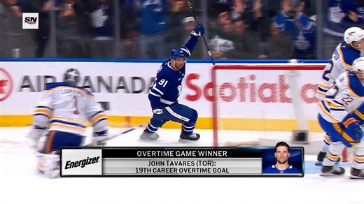 Energizer OT Winner: John Tavares