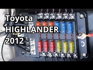 Fuse Box Diagram: Toyota HIGHLANDER 2012. FuseFans.