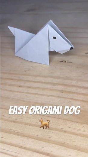Easy Beginner Origami Dog 🐶