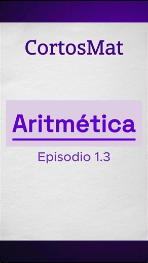 Operaciones Aritméticas-Ep1.3 #Aprende #Aritmerica #Love