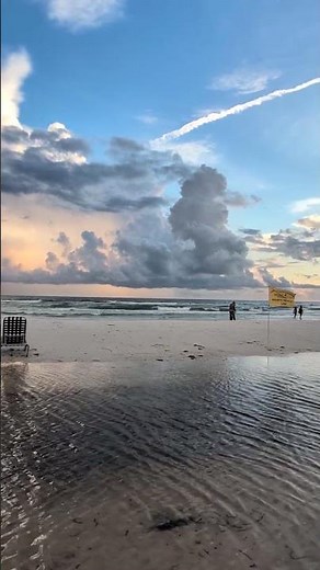 Amazing sunset at Siesta Key Beach in Sarasota Florida.