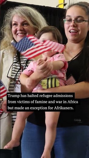 First South African White Refugees Arrive in the US #shorts