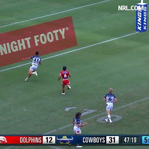 Heilum Luki accepts a gift! 🎁 #NRLDolphinsCowboys | NRL