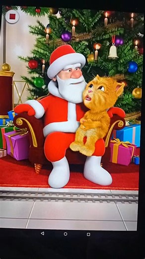 Talking Santa asked Talking Ginger if he got a Christmas present for Sheldon #outfit7 #funny #santa