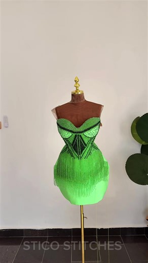 Behind the Magic of the Neon Fringe Corset Dress