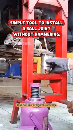 a simple tool to install a ball joint without hammering. #balljoint #removeballjoint