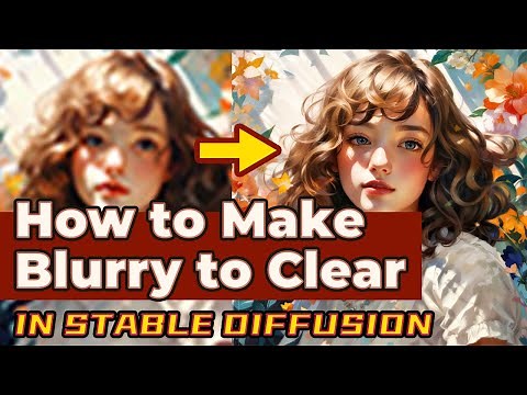How to make a blurry small picture to a super clear big picture in stable diffusion , Super Easy !