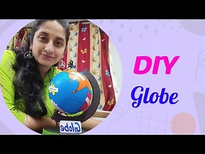 Diy Globe 🌎🌍🌎🌎 llll Handmade 🎨🖌️🎨ideas llll school project..