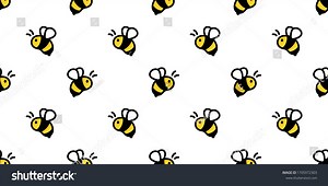 Honey Bee Seamless Pattern Vector Honeycomb Stock Vector (Royalty Free) 1705972303 | Shutterstock
