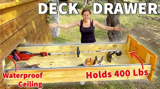 DIY storage drawers under a deck: Two easy methods