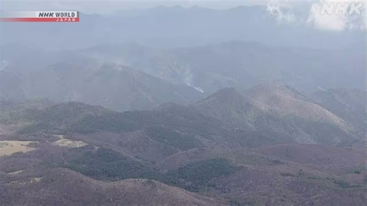 Wildfires in northeastern Japan abate after a week