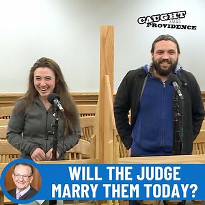 A young couple apparel to Judge Caprio to marry them on the spot. #engaged #wedding #engaged #motherinlaw | Caught In Providence