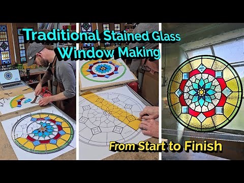 Stained Glass Circular Window Making