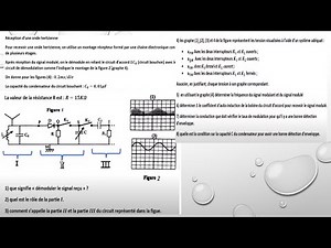 exercice la démodulation et la modulation d'amplitude 2bac