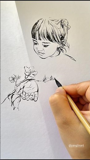 Ink Sketch Series · Gesture 11 #inkdrawing #artprocess