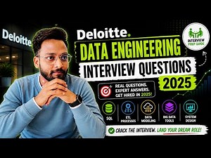 Deloitte Data Engineering Interview Questions | Get Placed as a Data Engineer in 2025