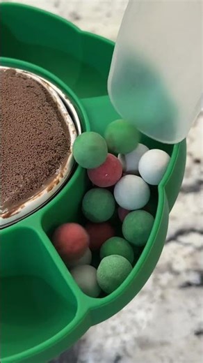 Festive Holiday Snack Tray with Ice Cream and Treats