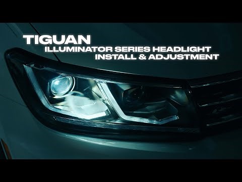 How to Install & Adjust BMP Tuning Illuminator Series Tiguan Headlights // BMP Tuning