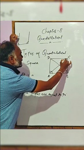 🔥 Class 9| Properties of SQUARE Explained in 60 Seconds 💥 | Quadrilaterals Chapter | CBSE 2025