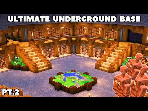Minecraft: ULTIMATE Underground Base Tutorial (AUTO SORTING)