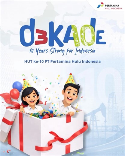 Pertamina Hulu Indonesia on Instagram: "Hari ini, PT Pertamina Hulu Indonesia (PHI) merayakan HUT yang ke-10. Selama satu dekade, PHI terus tumbuh, bergerak, dan memberi energi bagi negeri. Dari setiap tantangan lahir kekuatan. Dari setiap kolaborasi tercipta dampak nyata bagi ketahanan energi Indonesia. Terima kasih untuk seluruh Perwira, mitra, pemangku kepentingan, dan Sobat Energi yang terus mendukung dan melangkah bersama PHI. Yuk, ucapin selamat ulang tahun ke-10 bagi PHI: 10 Years Strong