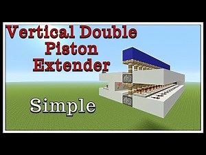Minecraft Tutorial : Vertical Double Piston Extender