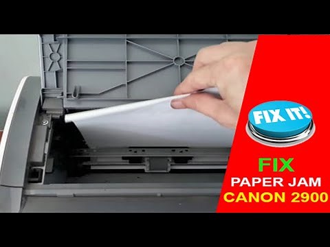 Fix Canon 2900 printer with paper jam