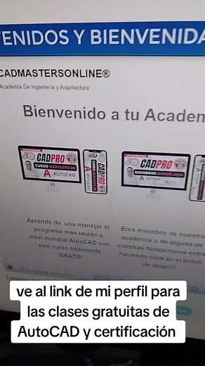 clases gratuitas de AutoCAD y certificación #autocad2d #parati #fyp #gratis #ejerciciosautocad #autocadtutorial #autocad #cad #autocad3d #modelado3d