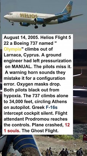 How a Boeing 737 Flew on Autopilot With Everyone Unconscious — Helios 522