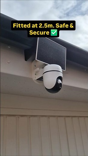 Wire-free Security: Solar Camera Install ☀️📹