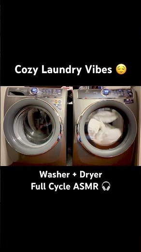 Washer & Dryer Full Cycle Sounds for Sleep & Study | 68 Min ASMR White Noise 🧺