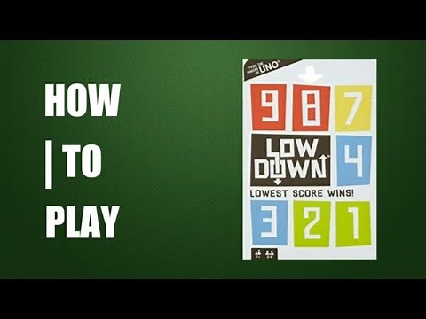 How To Play Lowdown Card Game (Makers Of Uno)