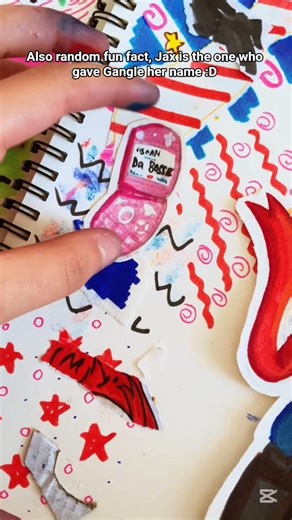 DRAWING GANGLEEEE :3 | #art #drawing #gangle #tadc #theamazingdigitalcircus #shorts #fyp