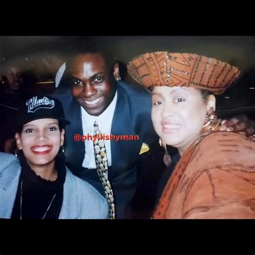 Actress Shari Headley, Charles F Harris Jr and Phyllis at Susan Taylor's book release party for "In The Spirit." Dec. 1, 1993. Photo credit: Francis Harris | Phyllis Hyman
