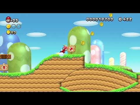 New Super Mario Bros. Wii 1-1 - New Super Mario Bros. U Custom Level