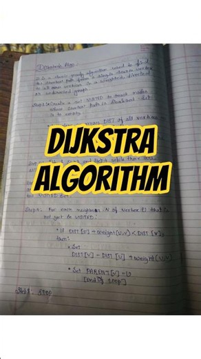 Dijkstra Algorithm । DSA । DAA