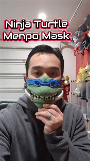 Nikko on Instagram: "Raphael Ninja turtle Menpo mask #3dprinting #ninjaturtles"