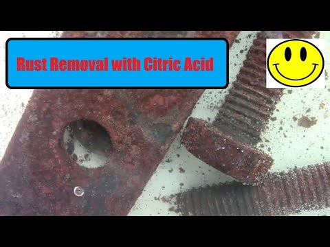 Removing Rust From Bolts With Citric Acid From Amazon