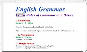 Basic English Grammar Lessons | English grammar for beginners | Sophai Ry