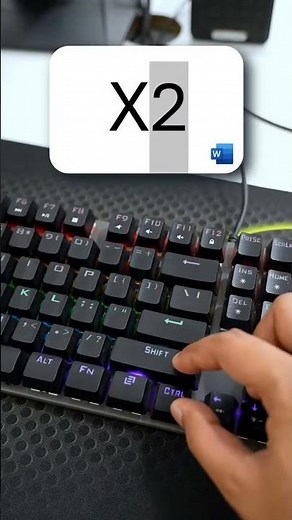 Microsoft Word Superscript & Subscript Tutorial, Keyboard Shortcuts for X² and H₂O 💻