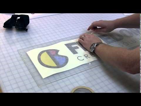 Installing Vinyl Cut Letters on Clear Acrylic Substrate