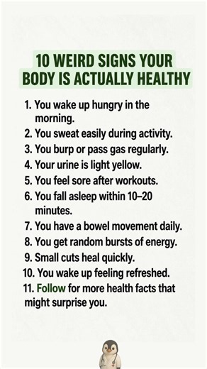 10 Surprising Signs Your Body Is Actually Healthy 💚