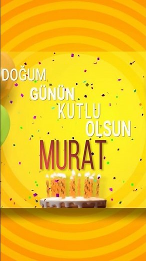MURAT - Doğum Günün Kutlu Olsun Murat #Murat