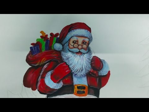 Day 317 / Christmas Sanda claus drawing basic drawing class