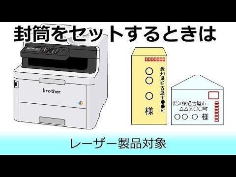 封筒のセット方法