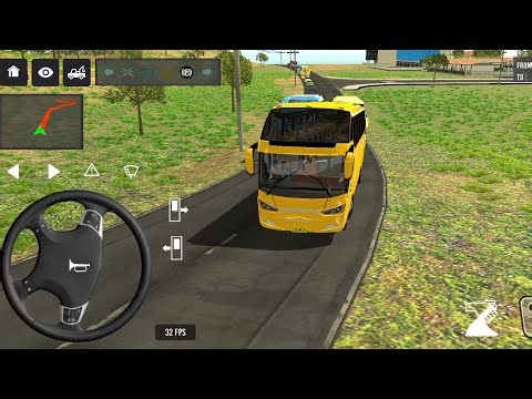 Euro Bus Driving Game 2024 Indonesia Bus Simulator Public Transportation Android Gameplay 1044