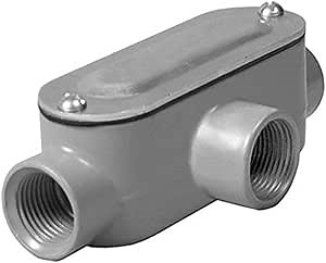 TayMac T100 Threaded Conduit Fittings: 1 inch Rigid T Type Body(Pack of 5)