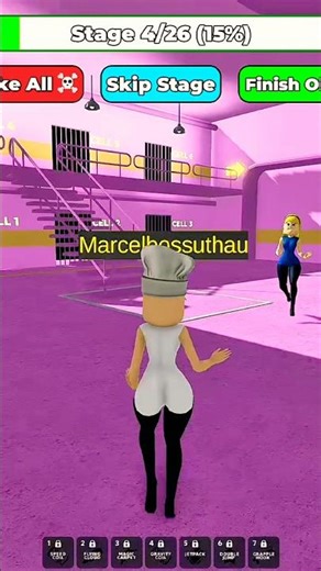 WOMAN POLICE PRISONRUN! 😂 #roblox #robloxshorts #shorts #shortsfeed